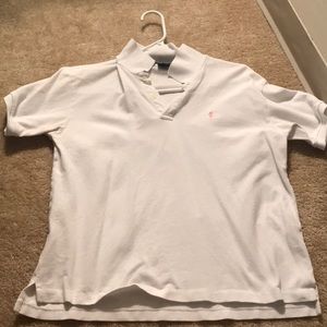 White polo collars shirt